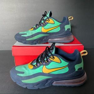 Nike Sneakers Airmax Air Max 270 React Pop Art A04971-300 Size 9.5 Men’s B40 EUC